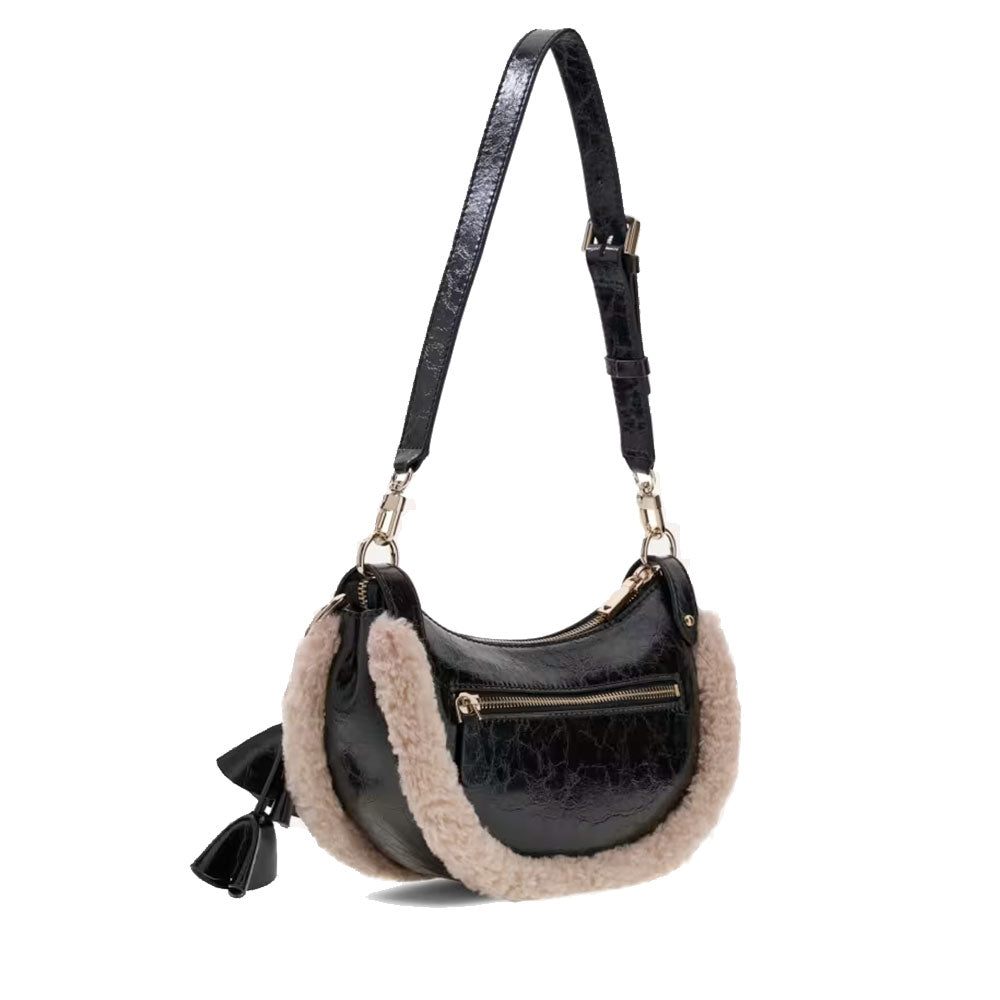 Borsa Donna Hobo a Spalla GUESS Linea Katie colore Nero