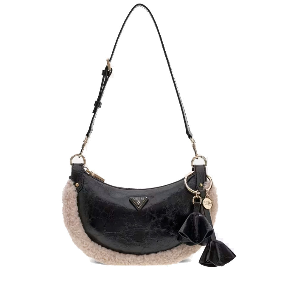 Borsa Donna Hobo a Spalla GUESS Linea Katie colore Nero