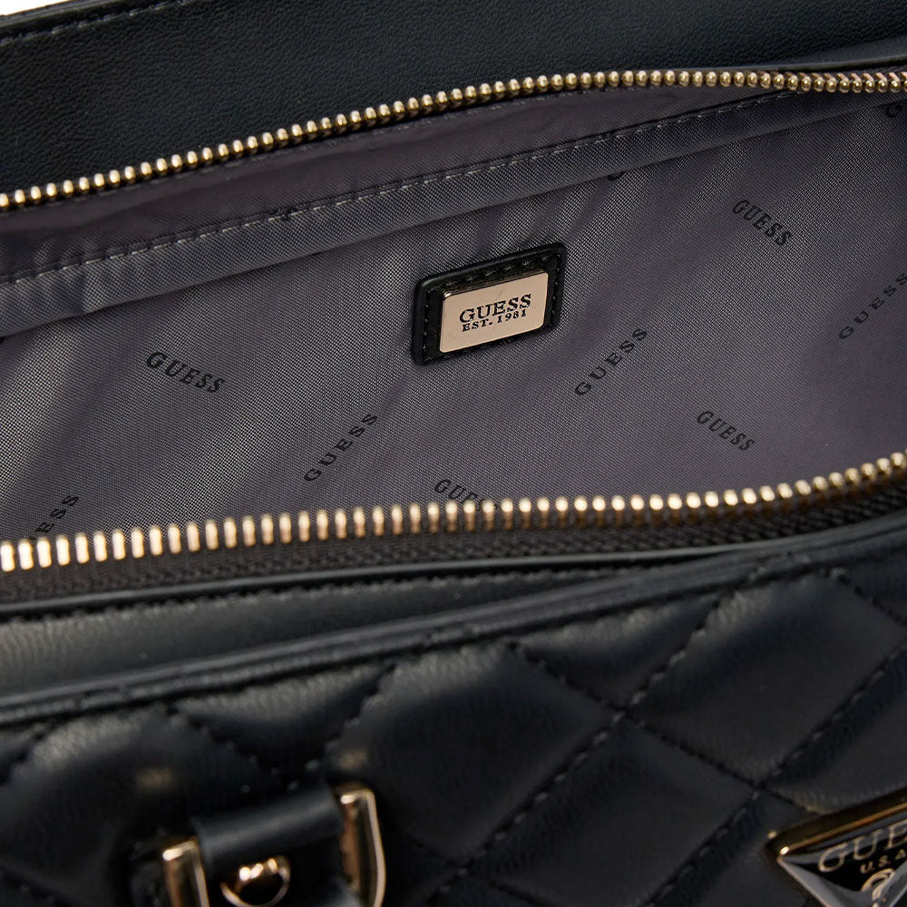 Women's Black Travel Bag GUESS Juliet with Shoulder Strap