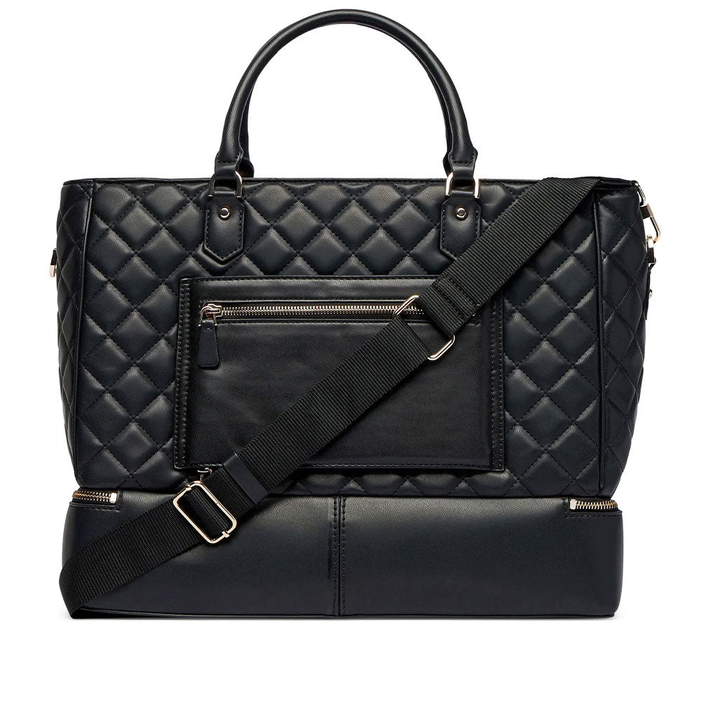Women's Black Travel Bag GUESS Juliet with Shoulder Strap