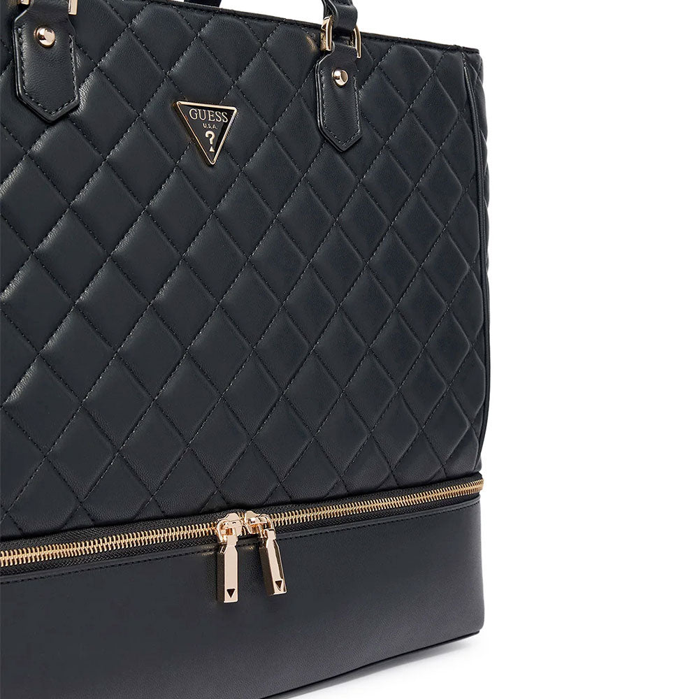 Women's Black Travel Bag GUESS Juliet with Shoulder Strap