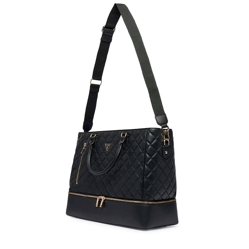 Women's Black Travel Bag GUESS Juliet with Shoulder Strap