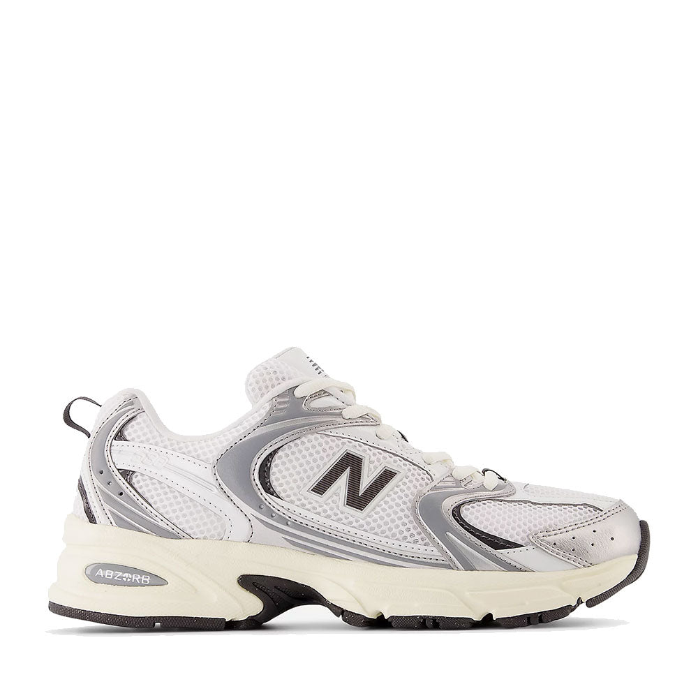 Sneakers Running NEW BALANCE 530 in Tessuto Sintetico e Mesh colore Silver Metallic e Black Cement