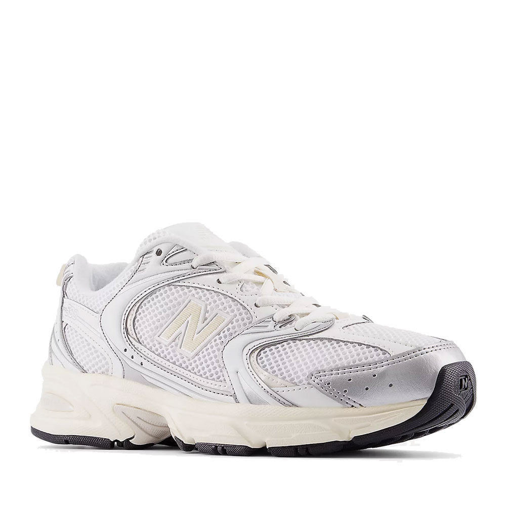 Sneakers Running NEW BALANCE 530 in Tessuto Sintetico e Mesh colore Silver Metallic e Linen
