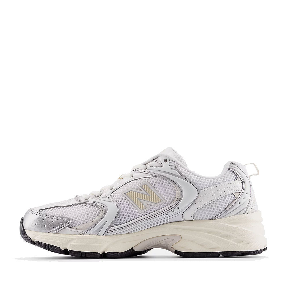 Sneakers Running NEW BALANCE 530 in Tessuto Sintetico e Mesh colore Silver Metallic e Linen