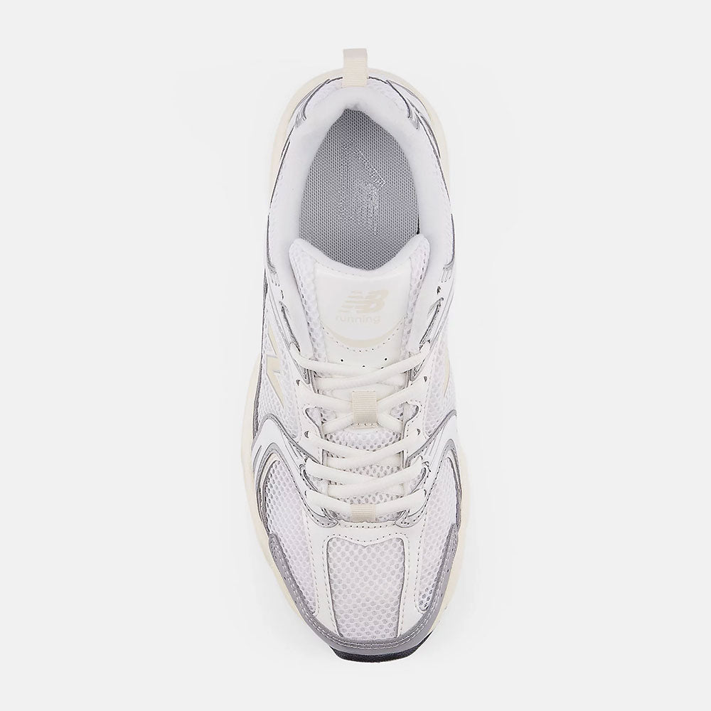 Sneakers Running NEW BALANCE 530 in Tessuto Sintetico e Mesh colore Silver Metallic e Linen