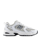 Scarpe Running NEW BALANCE Sneakers 530 in Tessuto Sintetico e Mesh colore White Silver Metallic e Black