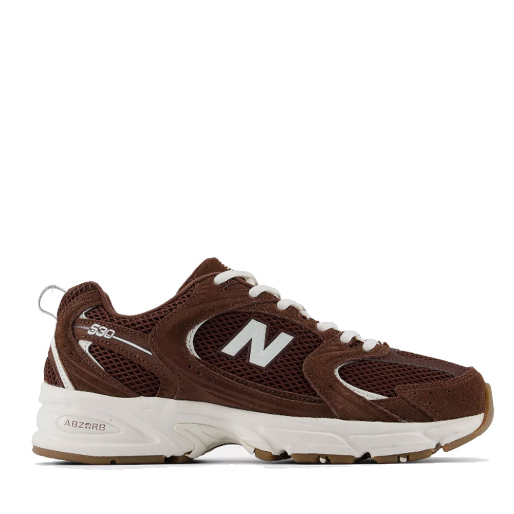 Scarpe Running NEW BALANCE Sneakers 530 in Suede e Mesh colore Pumpernickel e Sea Salt