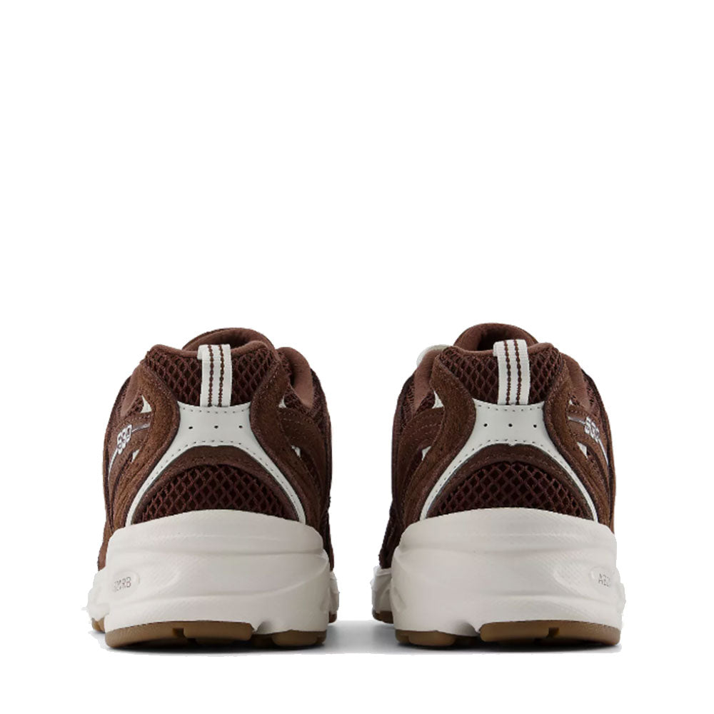 Scarpe Running NEW BALANCE Sneakers 530 in Suede e Mesh colore Pumpernickel e Sea Salt
