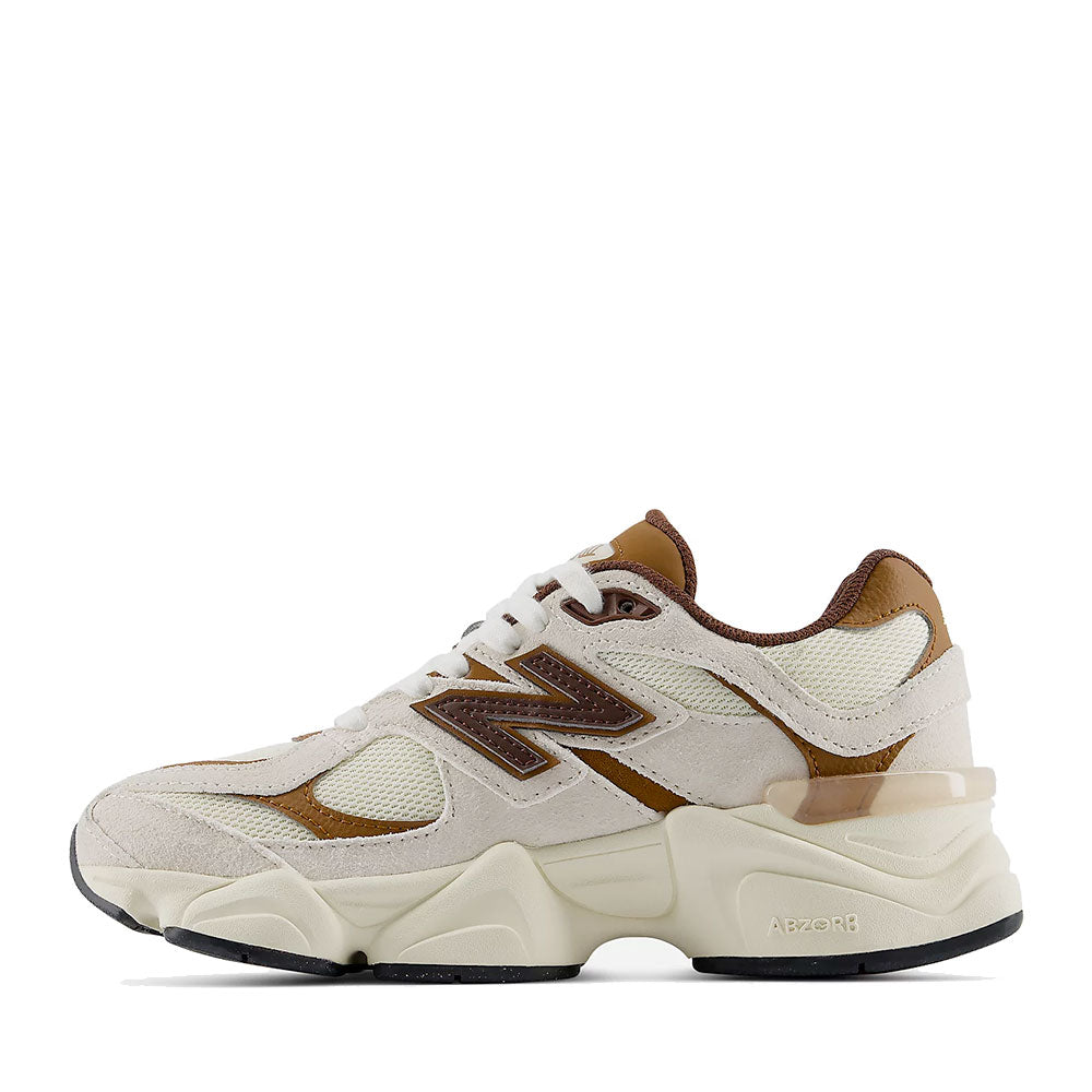 Sneakers Running NEW BALANCE 9060 in Pelle e Mesh Breakfast Tea e Angora