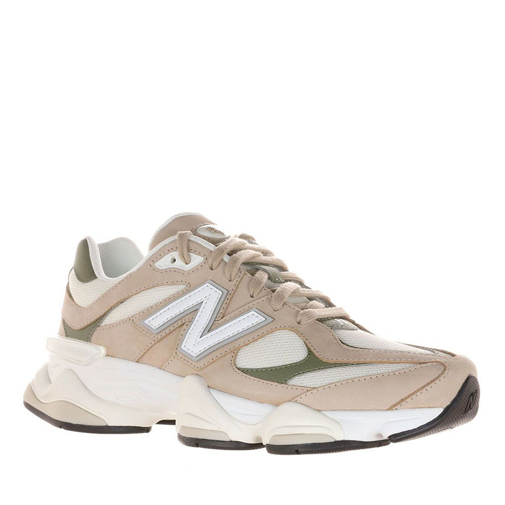 Sneakers Running NEW BALANCE 9060 in Nabuck e Mesh Mindful Grey e Dark Olivine