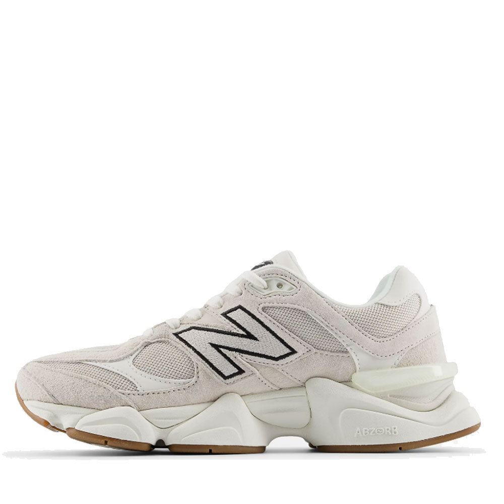 Sneakers Running NEW BALANCE 9060 in Suede e Mesh Moonbeam Sea Salt e Black