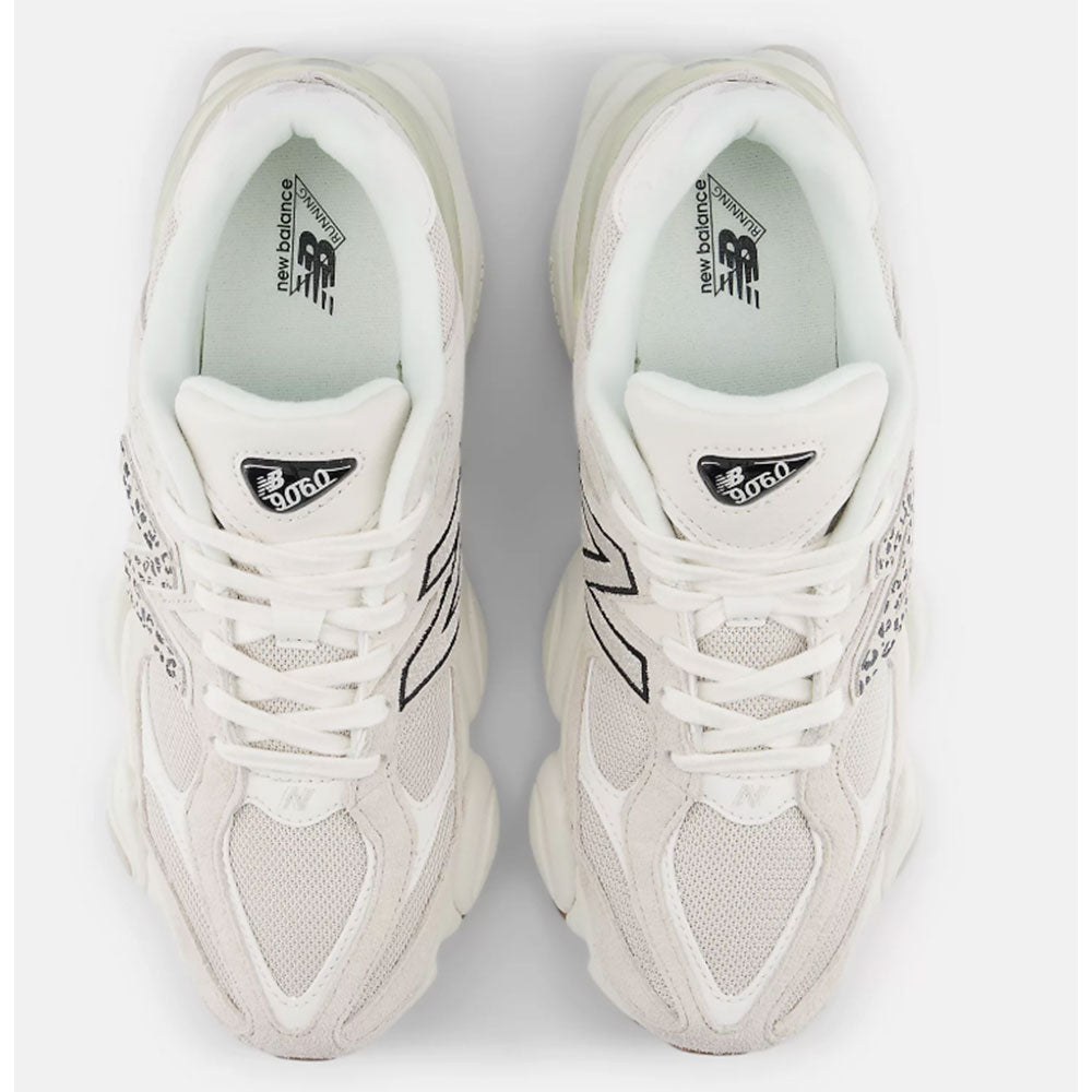 Sneakers Running NEW BALANCE 9060 in Suede e Mesh Moonbeam Sea Salt e Black