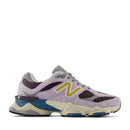 NEW BALANCE 9060 Sneakers in Taro Plum Brown and Butterscotch, Vintage Suede and Mesh