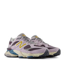 NEW BALANCE 9060 Sneakers in Taro Plum Brown and Butterscotch, Vintage Suede and Mesh