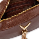 Women's Dark Brown Crossbody Bag VALENTINO BAGS Divina - VBS1R409G