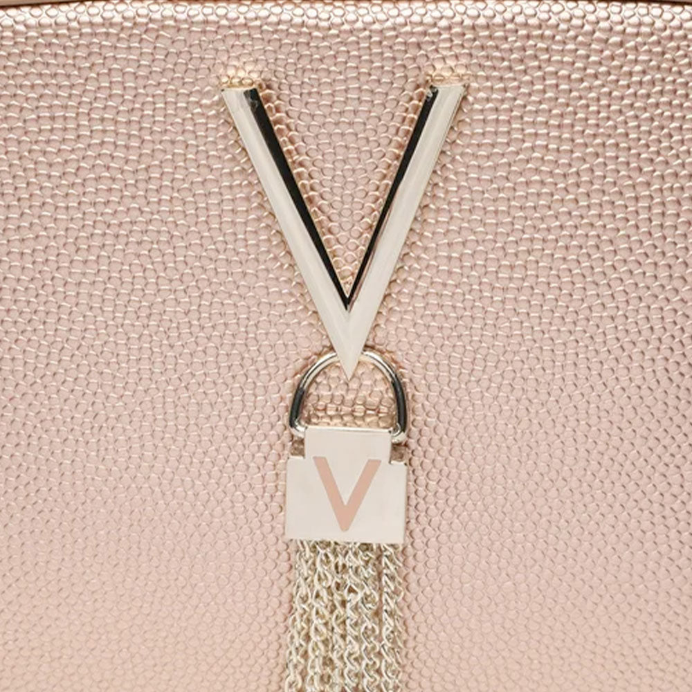 Women's Rose Gold Crossbody Bag VALENTINO BAGS Divina - VBS1R409G