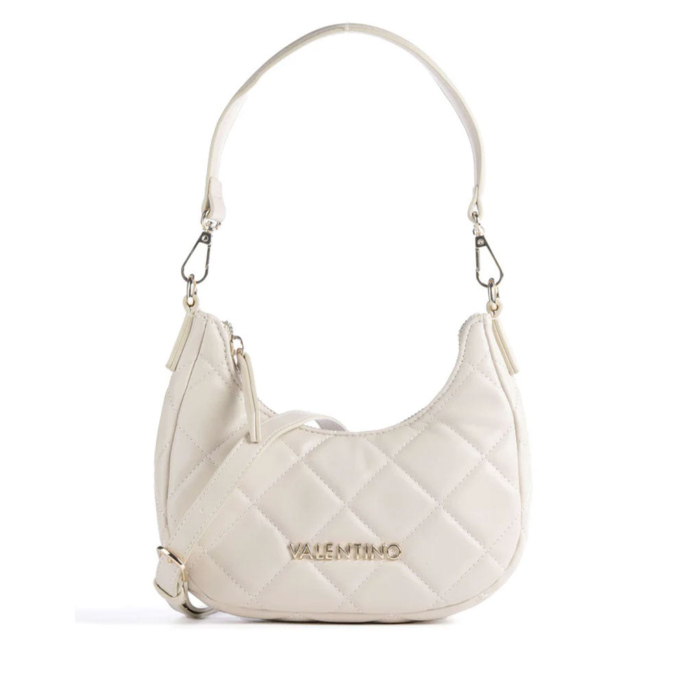 Borsa Donna Hobo a Spalla VALENTINO BAGS linea Ocarina Colore Ecru
