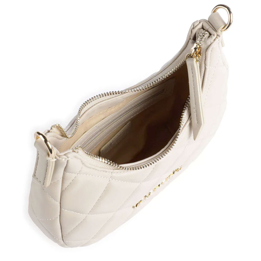 Borsa Donna Hobo a Spalla VALENTINO BAGS linea Ocarina Colore Ecru