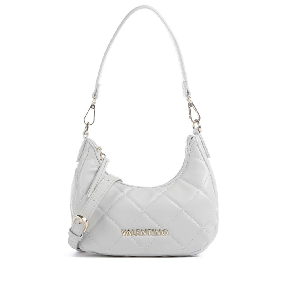 Borsa Donna Hobo a Spalla VALENTINO BAGS linea Ocarina Colore Perla