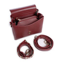 Women's Burgundy Shoulder Bag VALENTINO BAGS Alexia