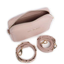 Borsa Donna a Spalla e Tracolla VALENTINO BAGS linea Alexia Colore Cipria Chiusa con Zip