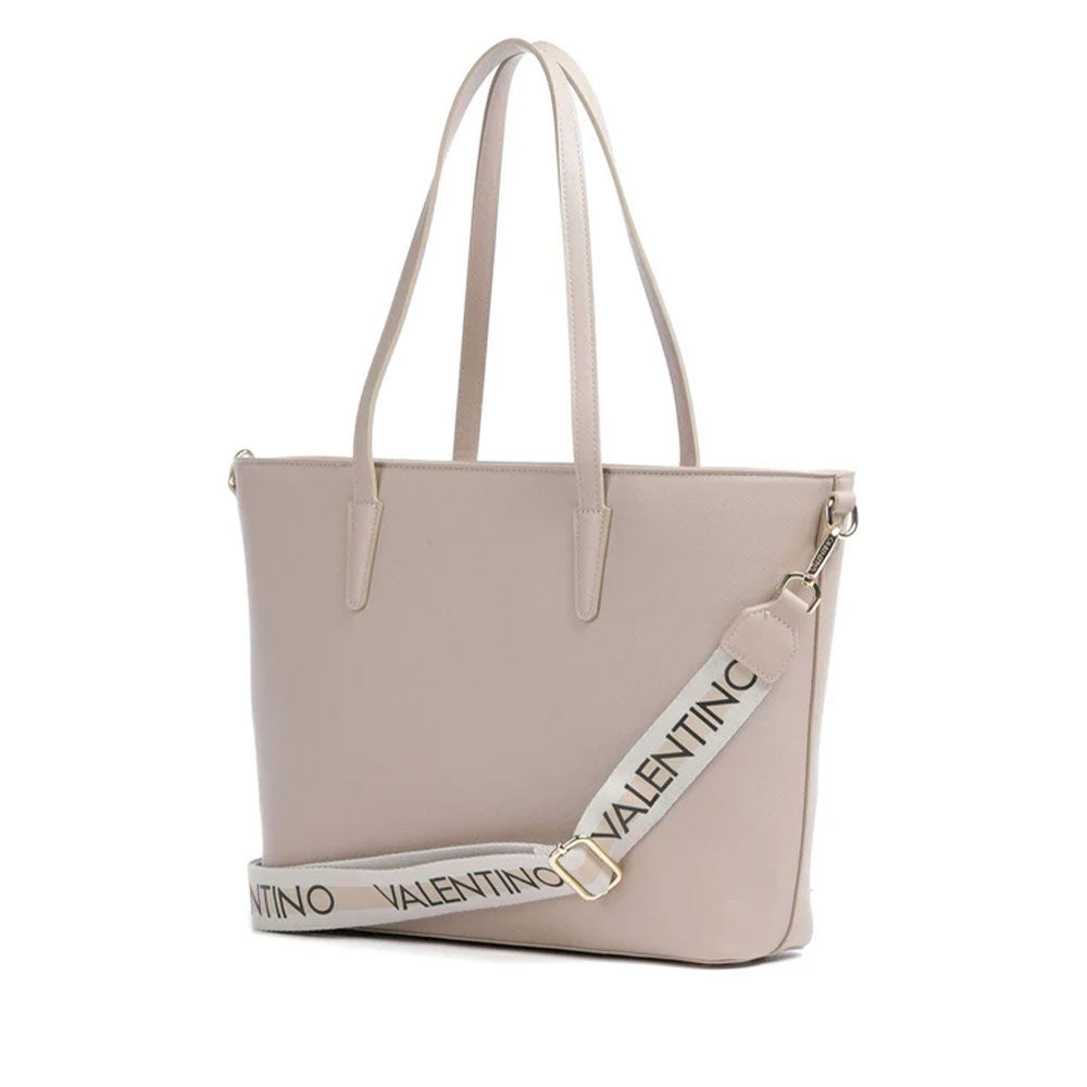 Women's Beige Shoulder Tote Bag VALENTINO BAGS Zero Re