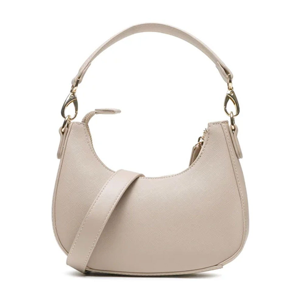 Borsa Donna Hobo a Mano VALENTINO BAGS linea Zero Re Colore Beige