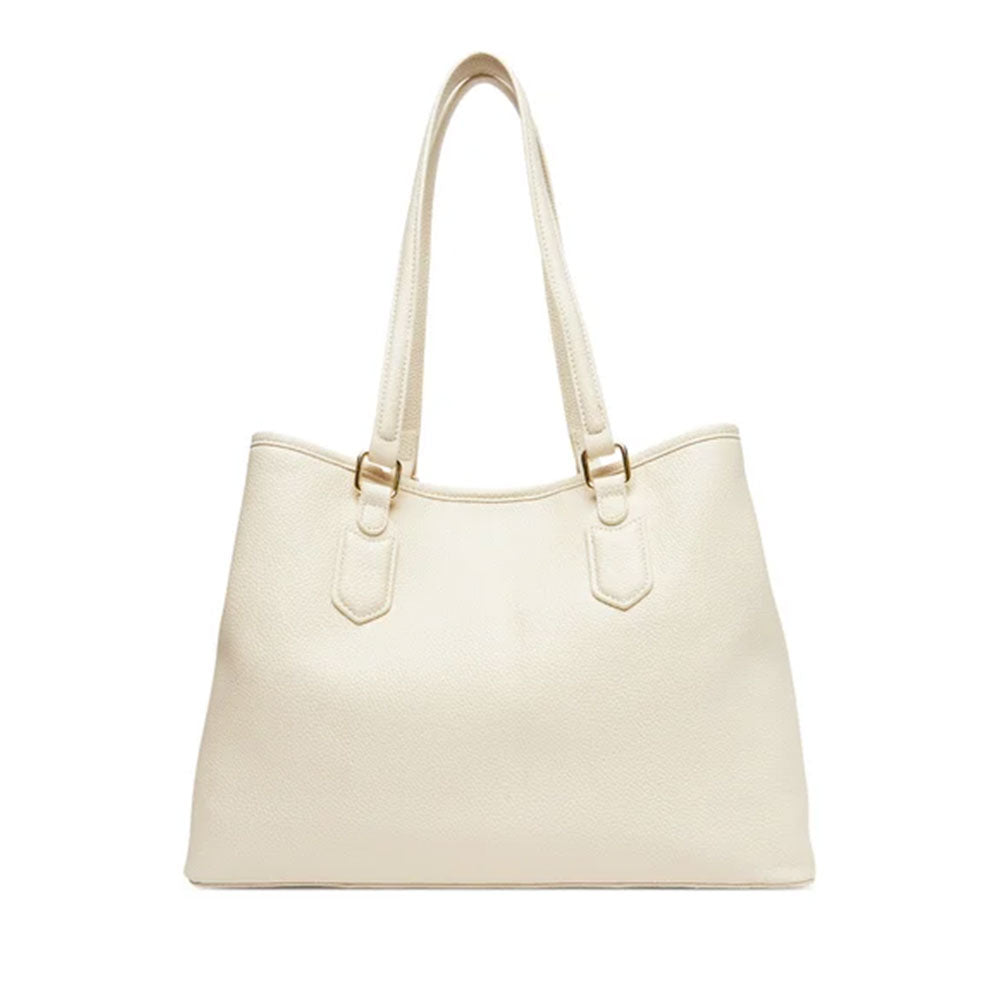 Borsa Donna Shopper a Spalla VALENTINO BAGS linea Brixton Colore Ecru