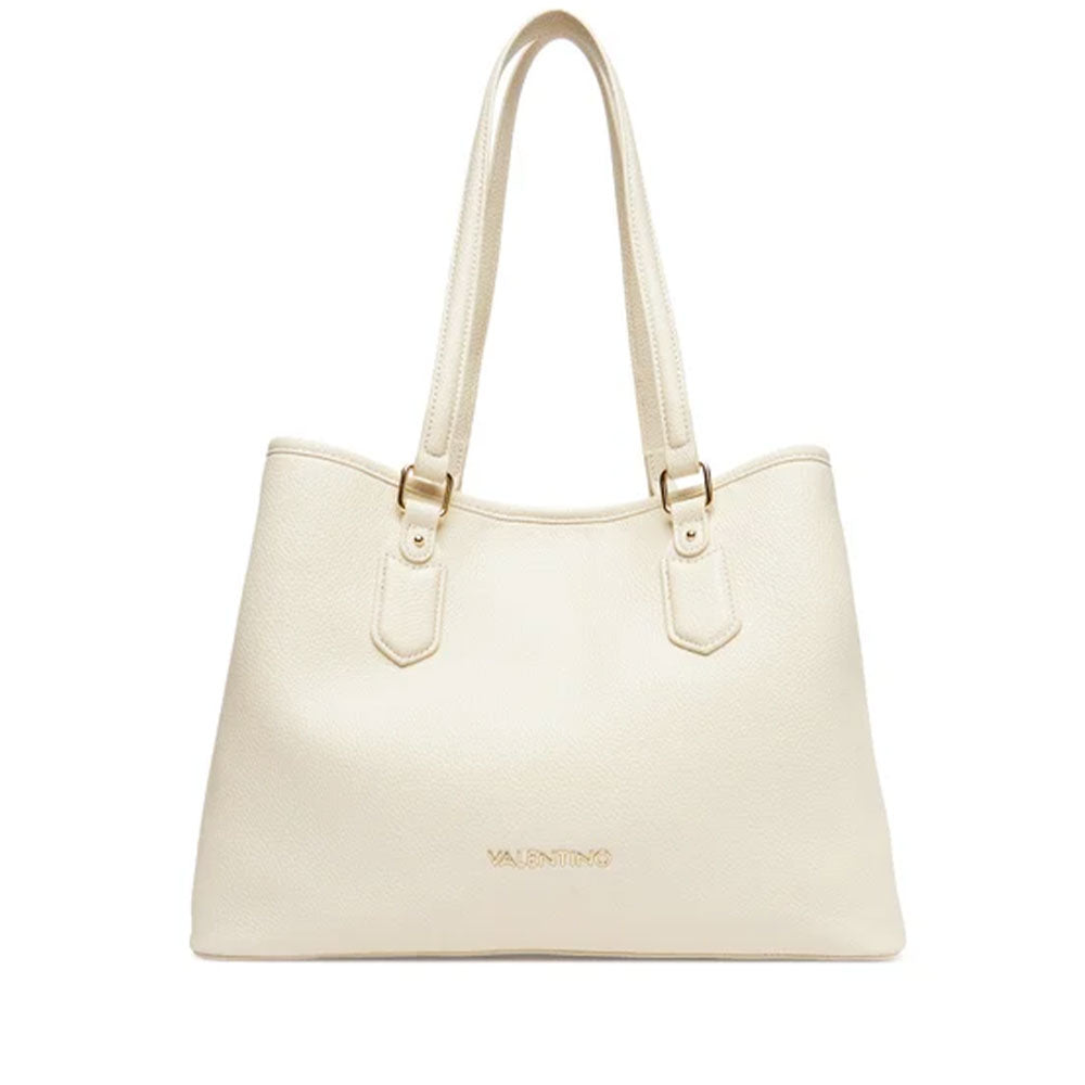 Borsa Donna Shopper a Spalla VALENTINO BAGS linea Brixton Colore Ecru