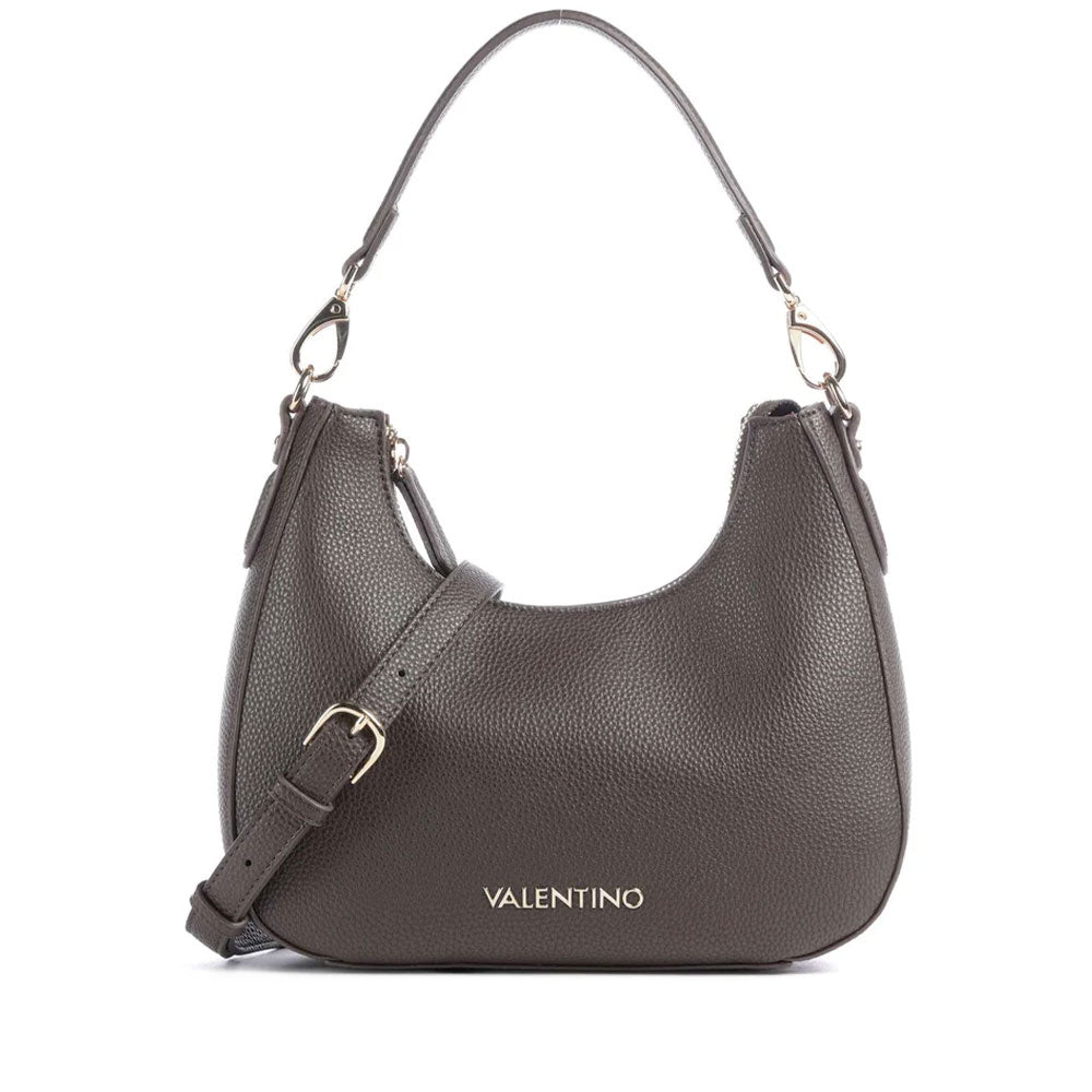 Borsa Donna Hobo a Spalla VALENTINO BAGS linea Brixton Colore Moro