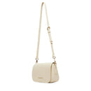 Borsa Donna a Tracolla con Pattina VALENTINO BAGS linea Brixton Colore Ecru