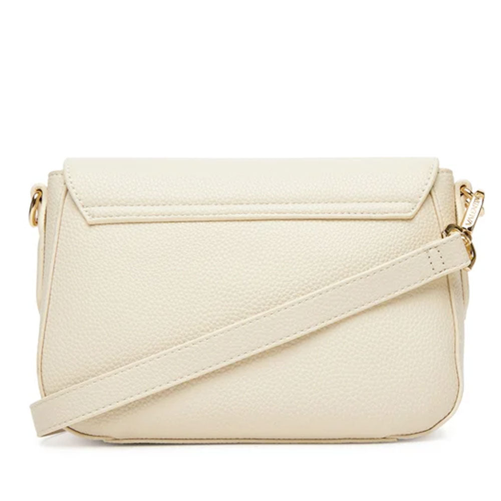 Borsa Donna a Tracolla con Pattina VALENTINO BAGS linea Brixton Colore Ecru