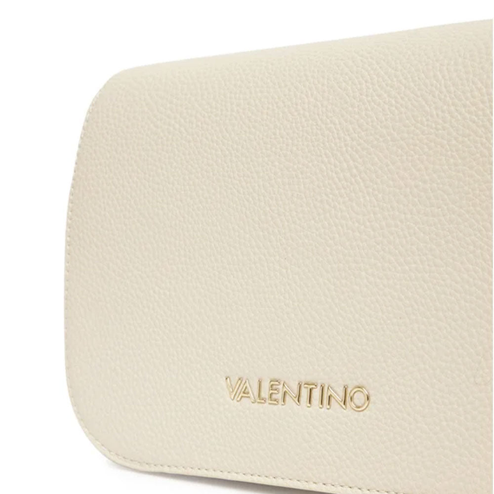 Borsa Donna a Tracolla con Pattina VALENTINO BAGS linea Brixton Colore Ecru