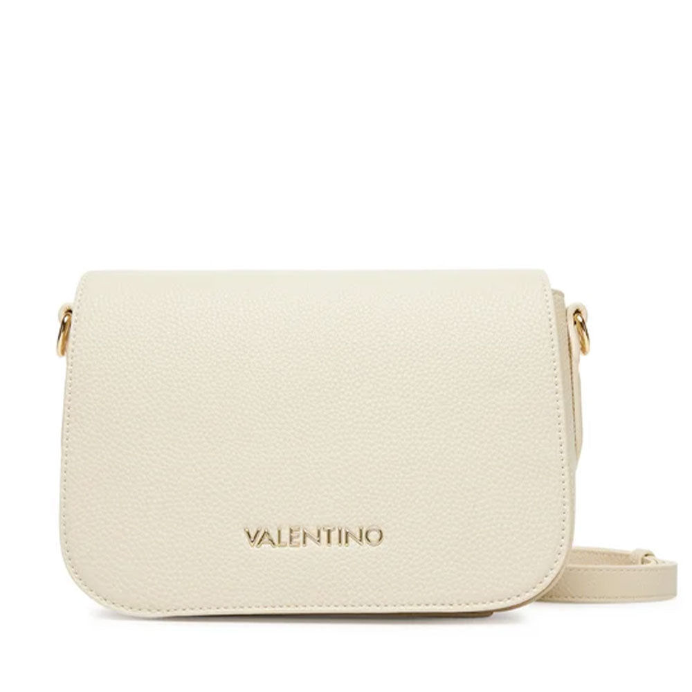Borsa Donna a Tracolla con Pattina VALENTINO BAGS linea Brixton Colore Ecru