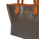 Damen-Shopper VALENTINO BAGS Modell Lady Re in Dunkelbraun-Cognac