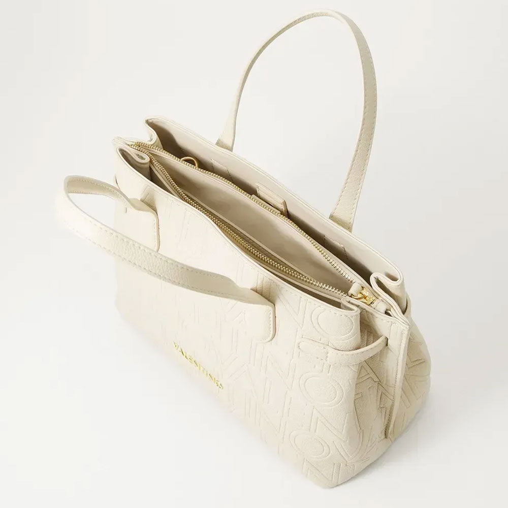 Borsa Donna a Mano VALENTINO BAGS linea Pansy colore Ecru