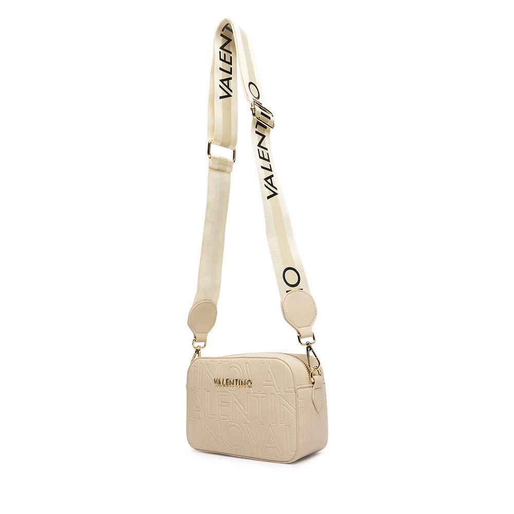 Borsa Donna a Tracolla Camer Bag VALENTINO BAGS linea Pansy colore Ecru
