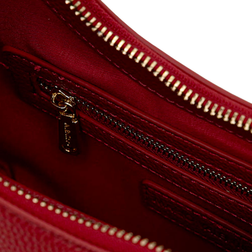 Borsa Donna Hobo a Spalla VALENTINO BAGS linea Shelby Colore Rubino