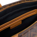 Damen-Schulter-Shopper VALENTINO BAGS Modell Regina Re in Dunkelbraun-Natur