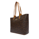 Damen-Schulter-Shopper VALENTINO BAGS Modell Regina Re in Dunkelbraun-Natur