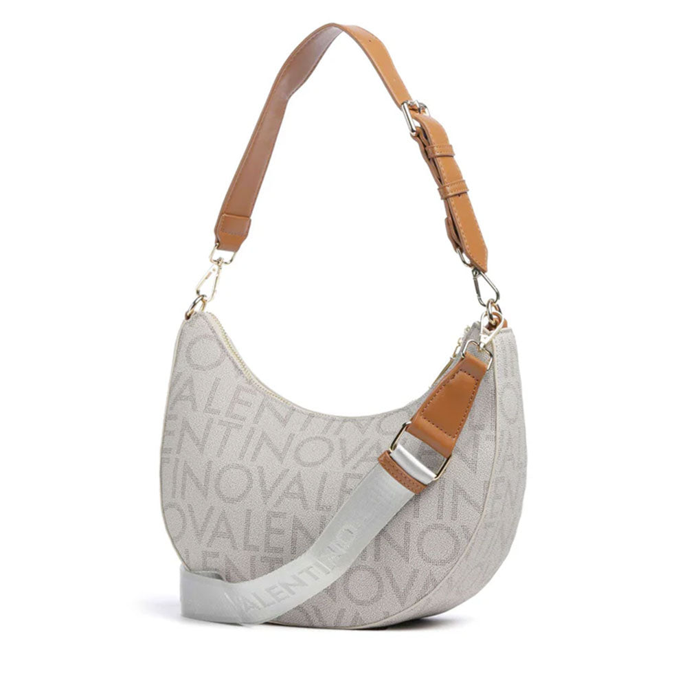 Borsa Donna Hobo a Spalla VALENTINO BAGS linea Regina Re Colore Beige - Naturale