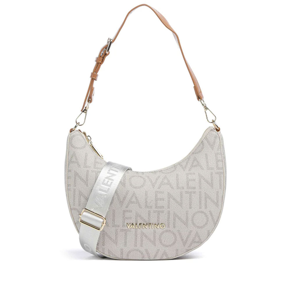 Borsa Donna Hobo a Spalla VALENTINO BAGS linea Regina Re Colore Beige - Naturale