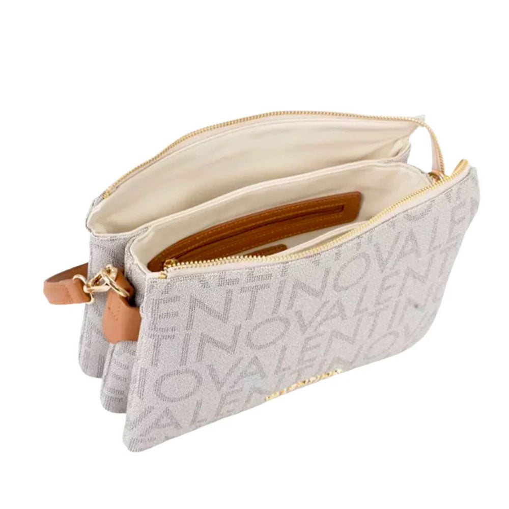 Borsa Donna a Spalla con Tracolla VALENTINO BAGS linea Regina Re Colore Beige - Naturale