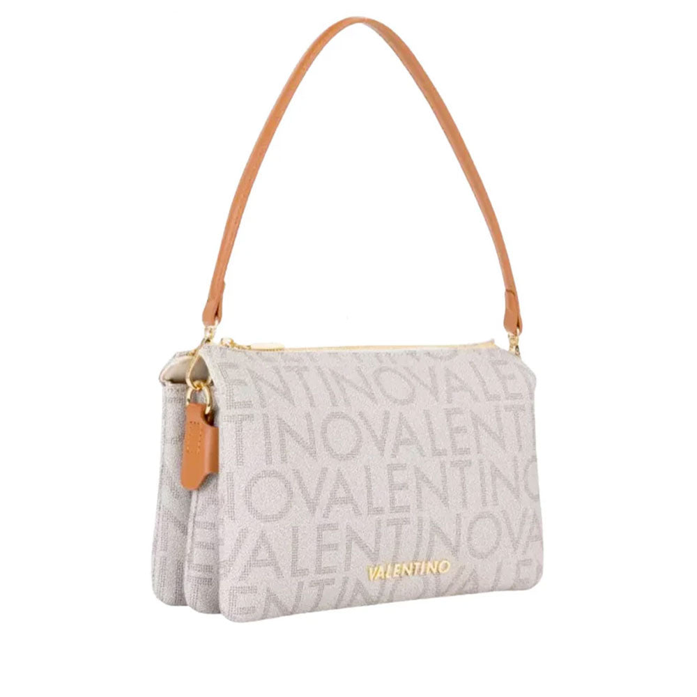 Borsa Donna a Spalla con Tracolla VALENTINO BAGS linea Regina Re Colore Beige - Naturale