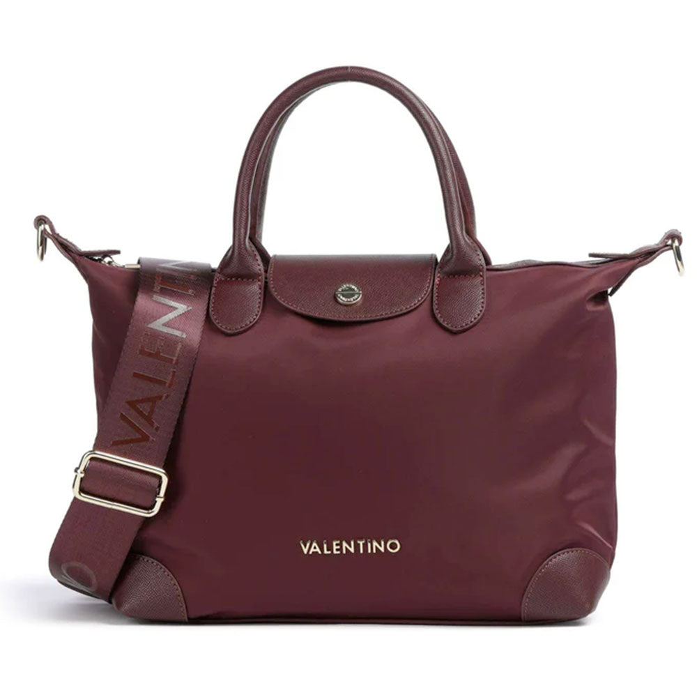 Borsa Donna a Mano con Tracolla in Tessuto VALENTINO BAGS linea Jolly Re Colore Prugna