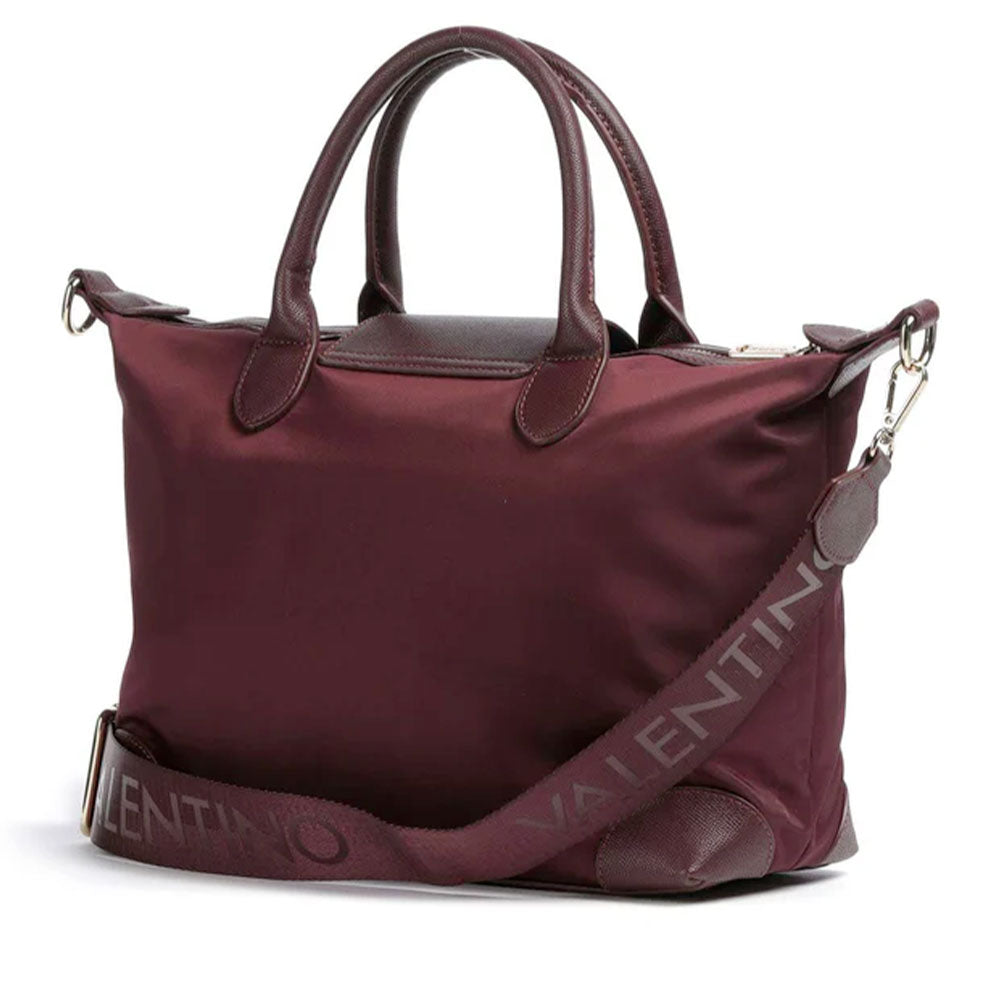 Borsa Donna a Mano con Tracolla in Tessuto VALENTINO BAGS linea Jolly Re Colore Prugna