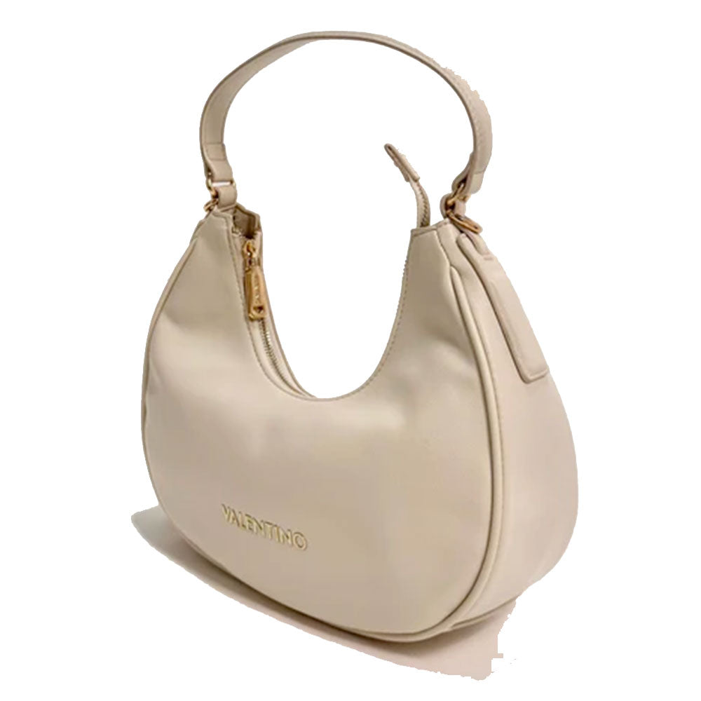 Borsa Donna Hobo a Spalla con Tracolla VALENTINO BAGS linea Clio Re Colore Ecru
