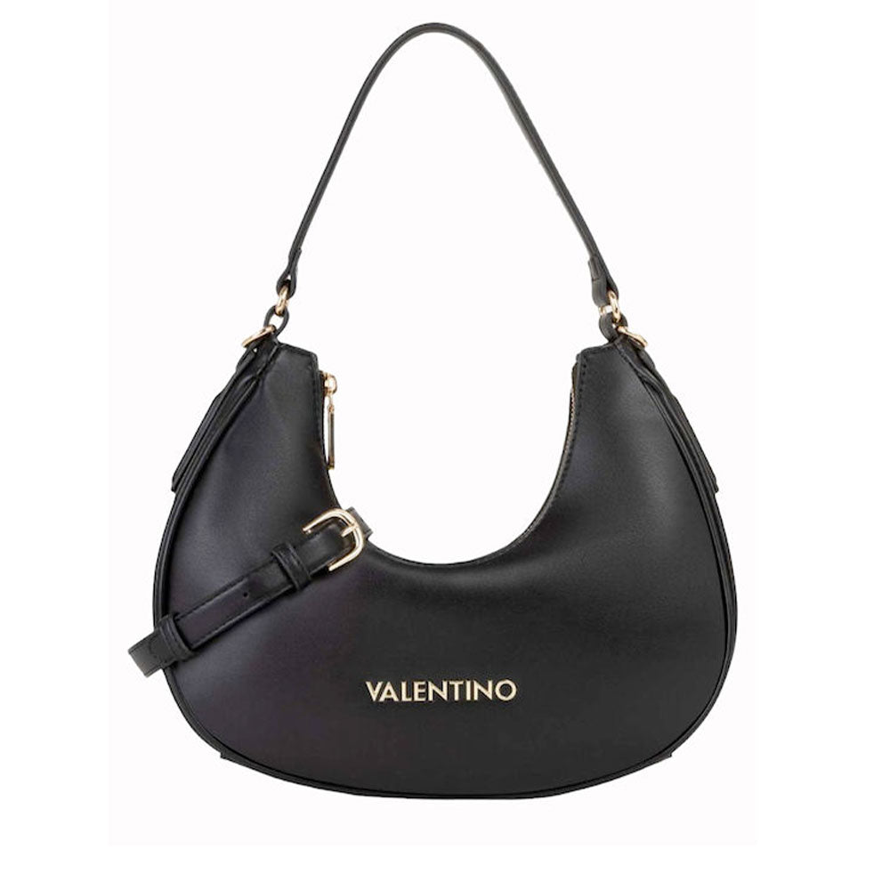 Borsa Donna Hobo a Spalla con Tracolla VALENTINO BAGS linea Clio Re Colore Nero