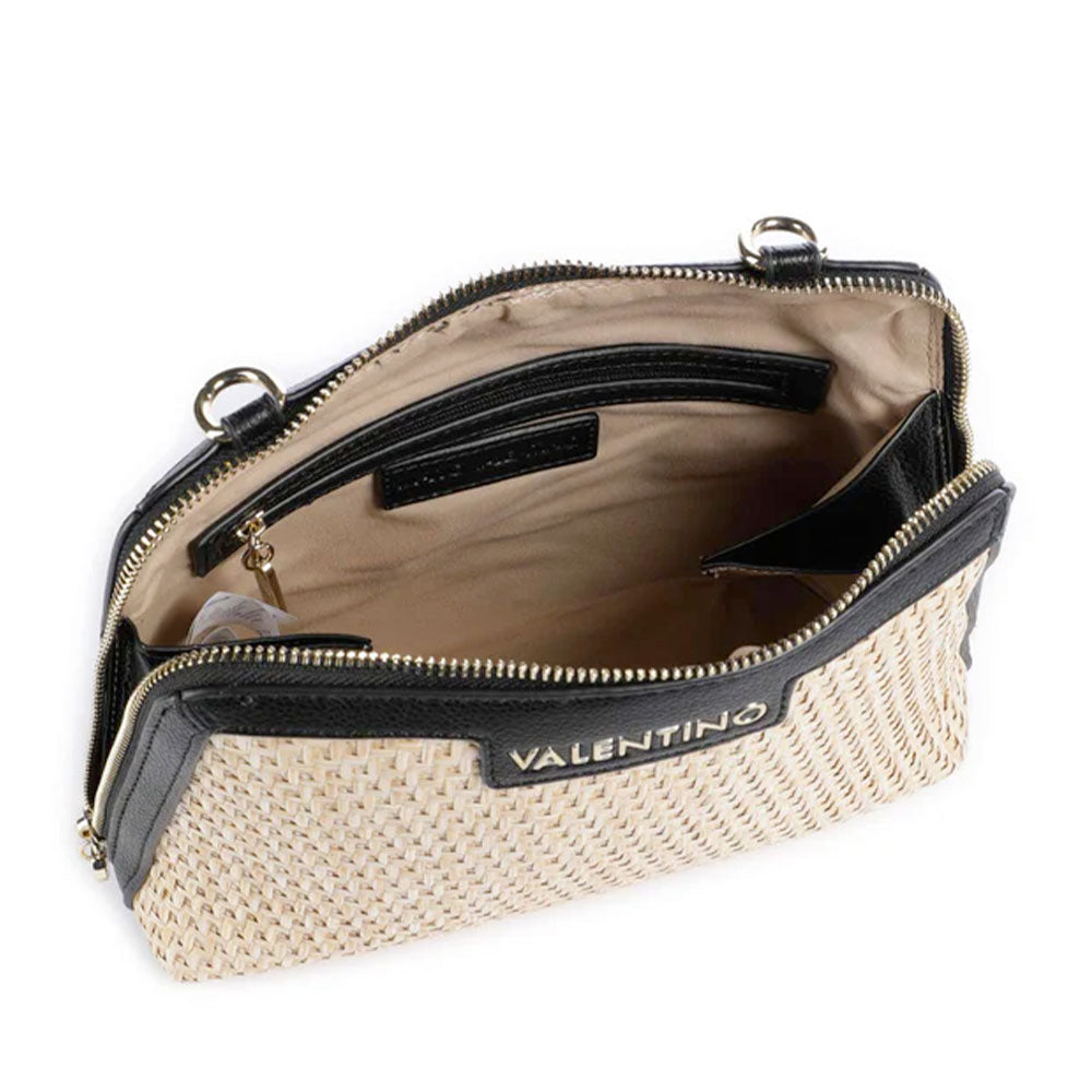 Borsa Donna a Spalla VALENTINO BAGS linea Demetra Colore Naturale - Nero